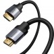 Кабель 4K HDMI - 4K HDMI 1м Baseus Enjoyment Series Adapter Cable - Темно-серый (CAKSX-B0G)