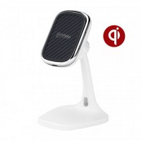 Настольное беспроводное зарядное устройство Pitaka MagEZ Mount Qi Desktop White (белый)