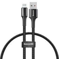 Кабель USB - Lightning 0.25м Baseus Halo Data Cable - Черный (CALGH-D01)