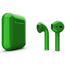 Наушники Apple AirPods 2 Color Green (Зеленый глянцевый) (без беспроводной зарядки чехла) MV7N2