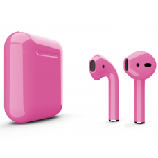 Наушники Apple AirPods 2 Color Pink (Розовый глянцевый) (без беспроводной зарядки чехла) MV7N2