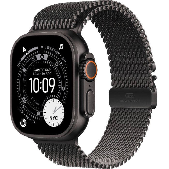 Купить Apple Watch Ultra 3 49mm Black Titanium Case with Black Milanese Loop (M, 155-185mm) (2025) в магазине stiltv.ru по низкой цене