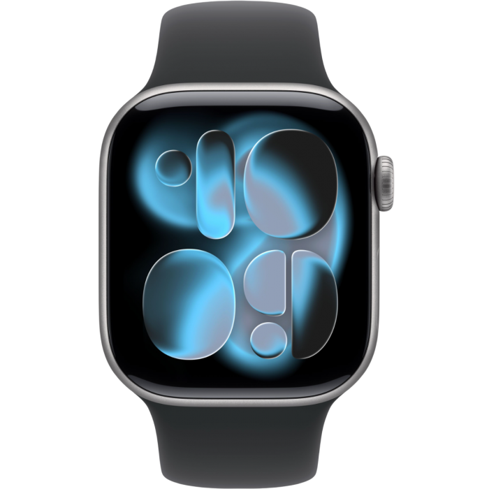 Купить Apple Watch Series 11 42mm Space Grey Aluminium Black Sport Band S/M, 130-180mm в магазине stiltv.ru по низкой цене, фото номер 1