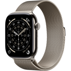 Apple Watch Series 11 46mm Natural Titanium Case with Milanese Loop (M/L, 150–200мм)