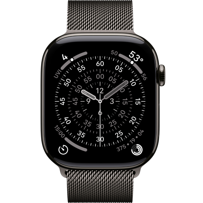 Apple Watch Series 11 46mm Slate Titanium Milanese Loop M/L (150–200 мм) — купить в Москве