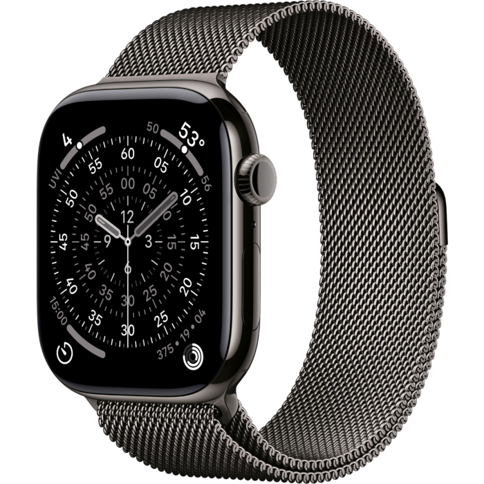 Apple Watch Series 11 46mm Slate Titanium Milanese Loop M/L (150–200 мм) — купить в Москве