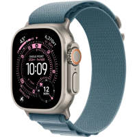 Apple Watch Ultra 3 49mm Natural Titanium Case with Alpine Loop Light Blue (S, 130-160mm) (2025)
