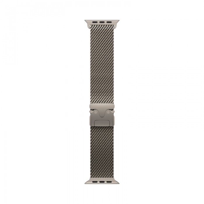 Apple Watch Ultra 3, 49 мм, Natural Titanium Milanese Natural Loop M