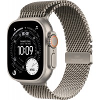 Apple Watch Ultra 3, 49 мм, Natural Titanium Milanese Natural Loop M