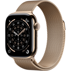 Apple Watch Series 11 42mm Gold Titanium Case with Milanese Loop (S/M, 130–180мм)