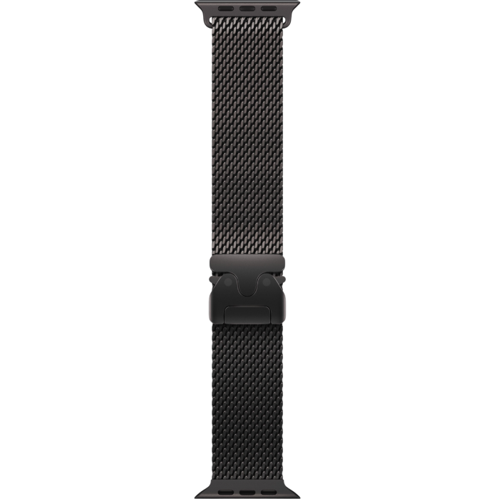 Apple Watch Ultra 3 49mm Black Titanium Case with Black Milanese Loop (M, 155-185mm) (2025)