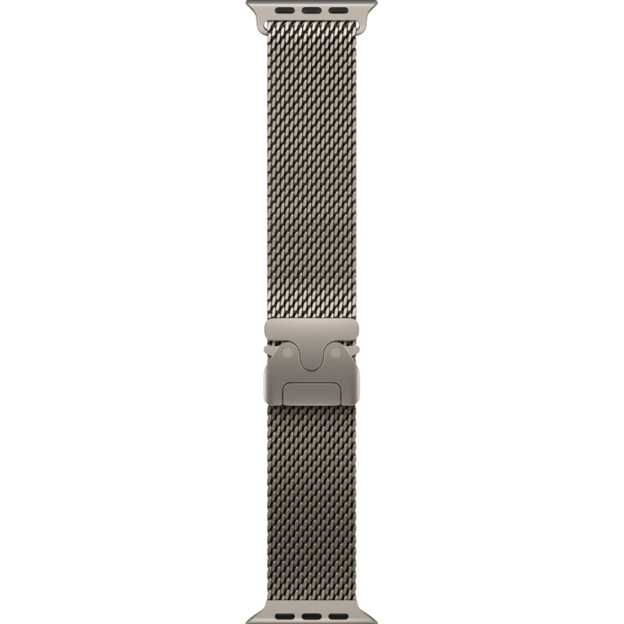 Apple Watch Ultra 3 49mm Natural Titanium Case with Natural Milanese Loop (L, 180-210mm) (2025)