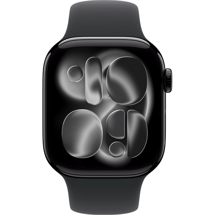 Apple Watch Series 11 46mm Jet Black Aluminum Black Sport Band M/L — купить в Москве по низкой цене