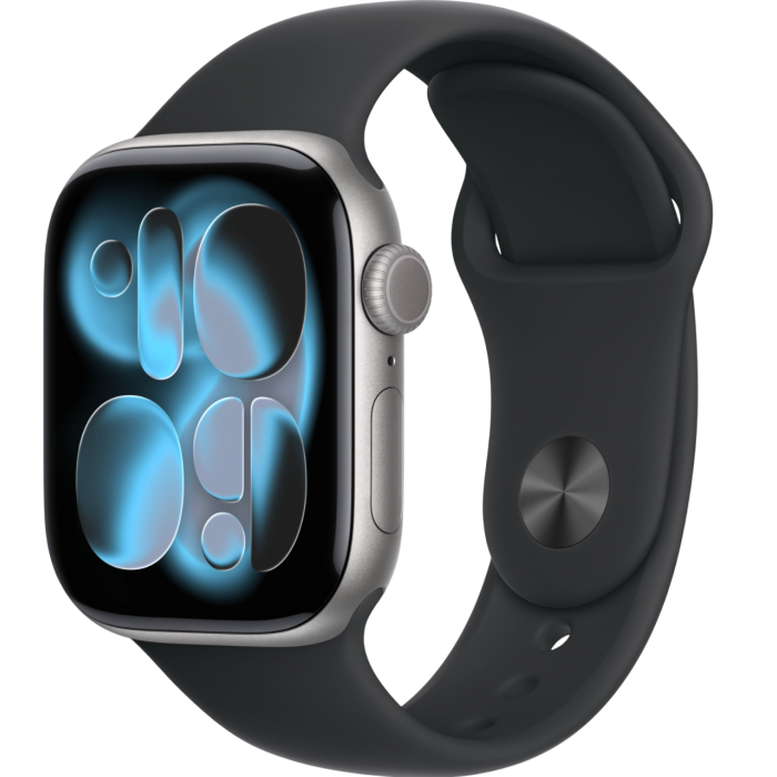 Купить Apple Watch Series 11 46mm Space Grey Aluminium Black Sport Band M/L, 160-210mm в магазине stiltv.ru по низкой цене