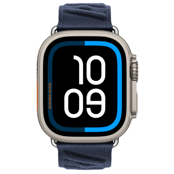 Купить Apple Watch Hermès Ultra 3 49mm Titanium Case with Simple Tour En Mer Bleu Nuit в магазине stiltv.ru по низкой цене, фото номер 2