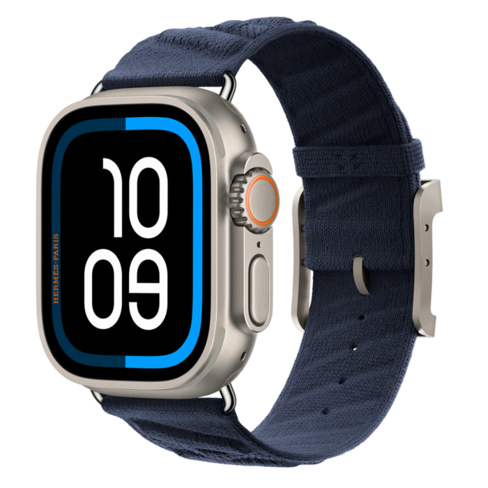 Купить Apple Watch Hermès Ultra 3 49mm Titanium Case with Simple Tour En Mer Bleu Nuit в магазине stiltv.ru по низкой цене