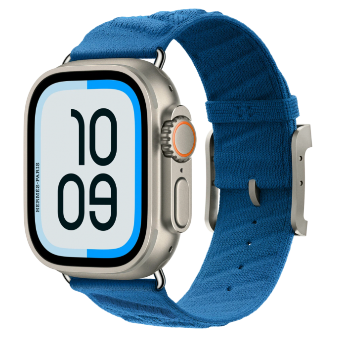 Купить Apple Watch Hermès Ultra 3 49mm Titanium Case with Simple Tour En Mer Bleu Hydra в магазине stiltv.ru по низкой цене