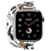 Купить Apple Watch Hermès Series 11 42mm Titanium Case with Double Tour Attelage Animaux Bandana Blanc в магазине stiltv.ru по низкой цене, фото номер 1