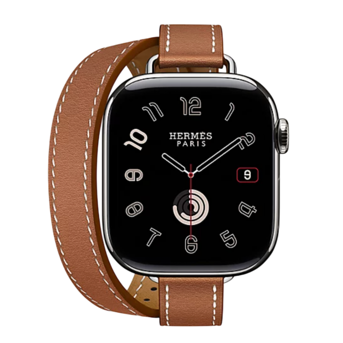 Купить Apple Watch Hermès Series 11 42mm Titanium Case with Double Tour Attelage Gold в магазине stiltv.ru по низкой цене, фото номер 1