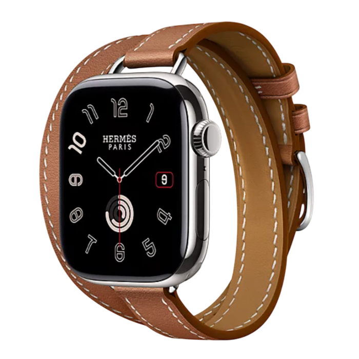 Купить Apple Watch Hermès Series 11 42mm Titanium Case with Double Tour Attelage Gold в магазине stiltv.ru по низкой цене