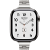 Купить Apple Watch Hermès Series 11 42mm Titanium Case with Single Tour Simple Tour 42 mm Grand H Fin Satine (L, 160-175mm) в магазине stiltv.ru по низкой цене, фото номер 1
