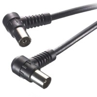 Кабель антенный Vivanco 43038 (1,5 м, черный, угловой)