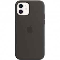 Чехол Apple для iPhone 12/12 Pro Silicone Case Black (Черный) MHL73ZE/A