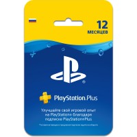 Оплата подписки Sony PlayStation Plus на 12 месяцев цифровая
