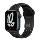 Умные часы Apple Watch Nike Series 7 GPS 41mm Aluminum Case with Sport Band Black MKN43RU/A