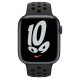 Умные часы Apple Watch Nike Series 7 GPS 45mm Aluminum Case with Sport Band Black MKNC3RU/A