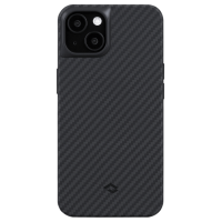Чехол Pitaka MagEZ Case 2 для iPhone 13 mini 5.4", черно-серый, кевлар (арамид)