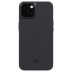 Чехол Pitaka MagEZ Case 2 для iPhone 13 mini 5.4", черно-серый, кевлар (арамид)