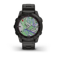 Умные часы  Fenix 7  Sapphire Solar Carbon Grey with Black Band