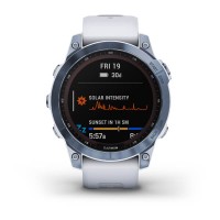 Умные часы  Fenix 7  Sapphire Solar Mineral Blue with White Band