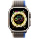 Умные часы Apple Watch Ultra GPS + Cellular 49мм Titanium Case with Blue/Gray Trail Loop MQF33 (S/M, 130–180 мм), Синий/Серый