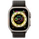 Умные часы Apple Watch Ultra GPS + Cellular 49мм Titanium Case with Black/Gray Trail Loop MQF43 (M/L, 145–220 мм), Черный/Серый