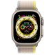 Умные часы Apple Watch Ultra GPS + Cellular 49мм Titanium Case with Yellow/Beige Trail Loop MNHD3 (M/L, 145–220 мм), Желтый/бежевый