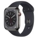 Умные часы Apple Watch Series 8 GPS + Cellular 45mm Gold Stainless Steel Case with Sport Band Midnight, темная ночь