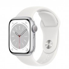 Умные часы Apple Watch Series 8 GPS 41mm Aluminum Case with Sport Band White (S/M)