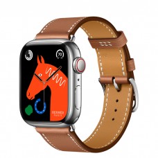 Умные часы Apple Watch Hermès 8 Series GPS + Cellular 41mm Silver Stainless Steel Case with Single Tour, Gold