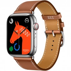 Умные часы Apple Watch Hermès 8 Series GPS + Cellular 45mm Silver Stainless Steel Case with Single Tour, Gold