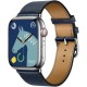 Умные часы Apple Watch Hermès 8 Series GPS + Cellular 45mm Silver Stainless Steel Case with Single Tour,  Navy