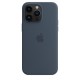 Чехол Apple iPhone 14 Pro Max Silicone Case with MagSafe  Storm Blue MPTQ3