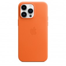 Чехол Apple iPhone 14 Pro Max Leather Case with MagSafe Orange MPPR3