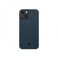 Чехол Pitaka MagEZ Case 3 для iPhone 14 (6.1"), черно-синий, кевлар (арамид)
