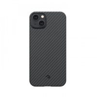 Чехол Pitaka MagEZ Case 3 для iPhone 14 Plus (6.7"), черно-серый, кевлар (арамид)