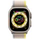 Умные часы Apple Watch Ultra GPS + Cellular 49мм Titanium Case with Yellow/Beige Trail Loop MNHD3 (S/M, 130–180 мм), Желтый/бежевый