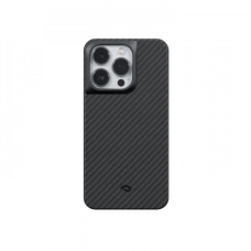 Противоударный чехол Pitaka MagEZ Pro 3 для iPhone 14 Pro (6.1"), черно-серый, кевлар (арамид)