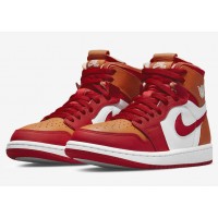 Кроссовки AIR JORDAN 1 ZOOM CMFT SURFACES IN FIRE RED AND HOT CURRY CT0979-603  US 8/ СМ 25/ EUR 39