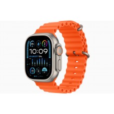 Смарт-часы Apple Watch Ultra 2 GPS + Cellular 49мм Titanium Ocean Band Orange, оранжевый